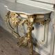 Console de style Louis XV en bois polychrome, vers 1880