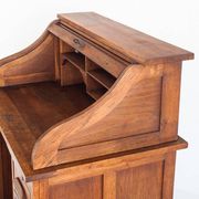 Vintage desk - secretary. Oak wood. France, 1940s