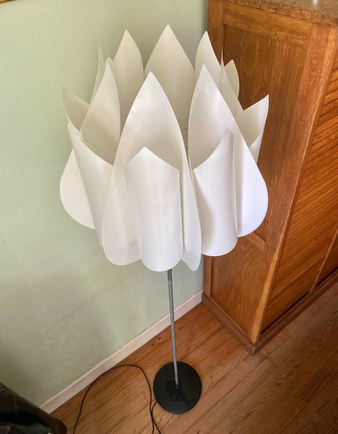 Vintage tulip floor lamp IKEA model Knappa