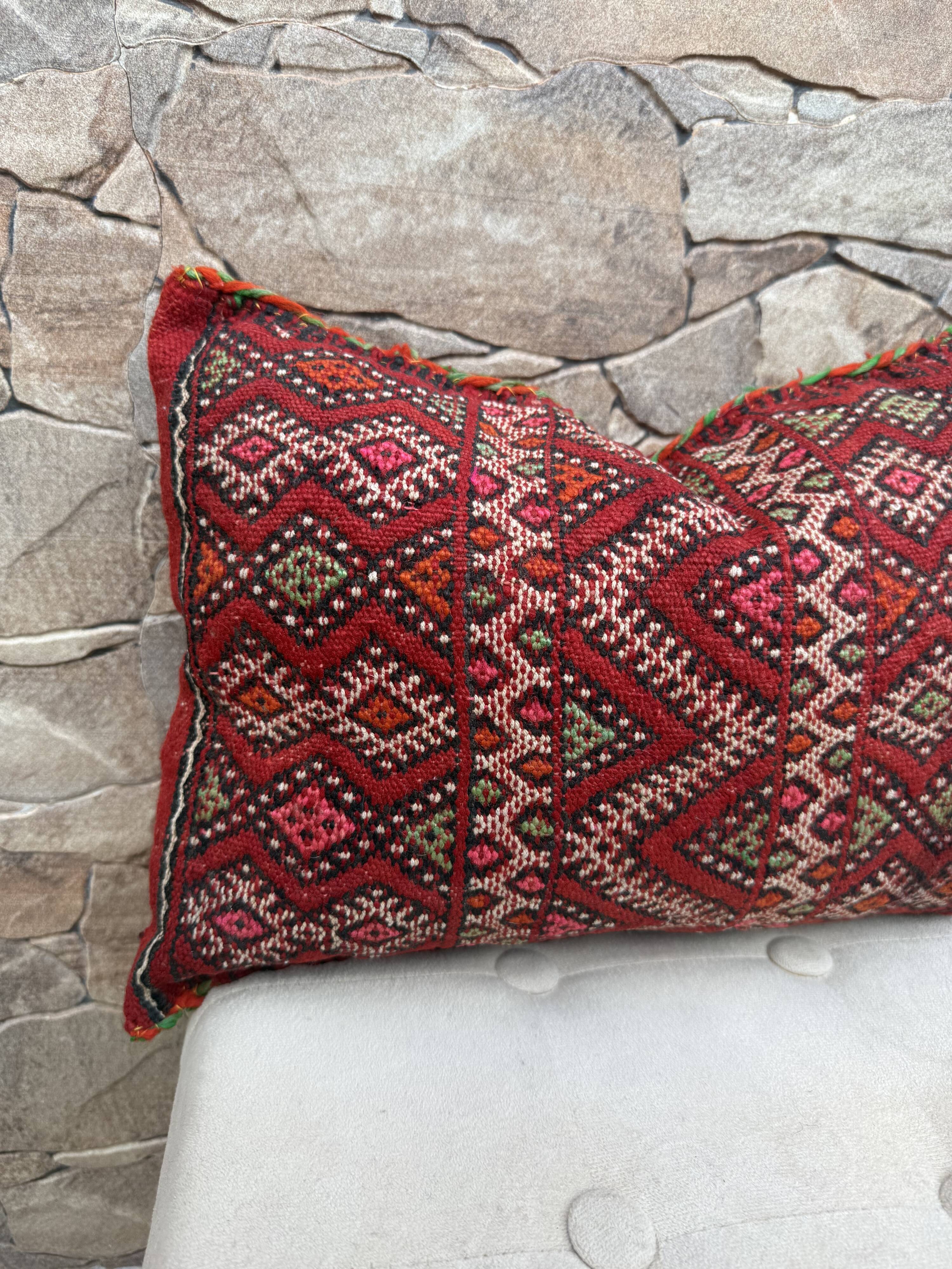 Moroccan pillowcase, Berber cushion cover, woven pillowcase
