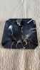 Ashtray, Art Deco catch-all in black and gold Portor marble