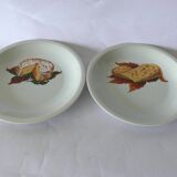 Assiettes à fromage porcelaine