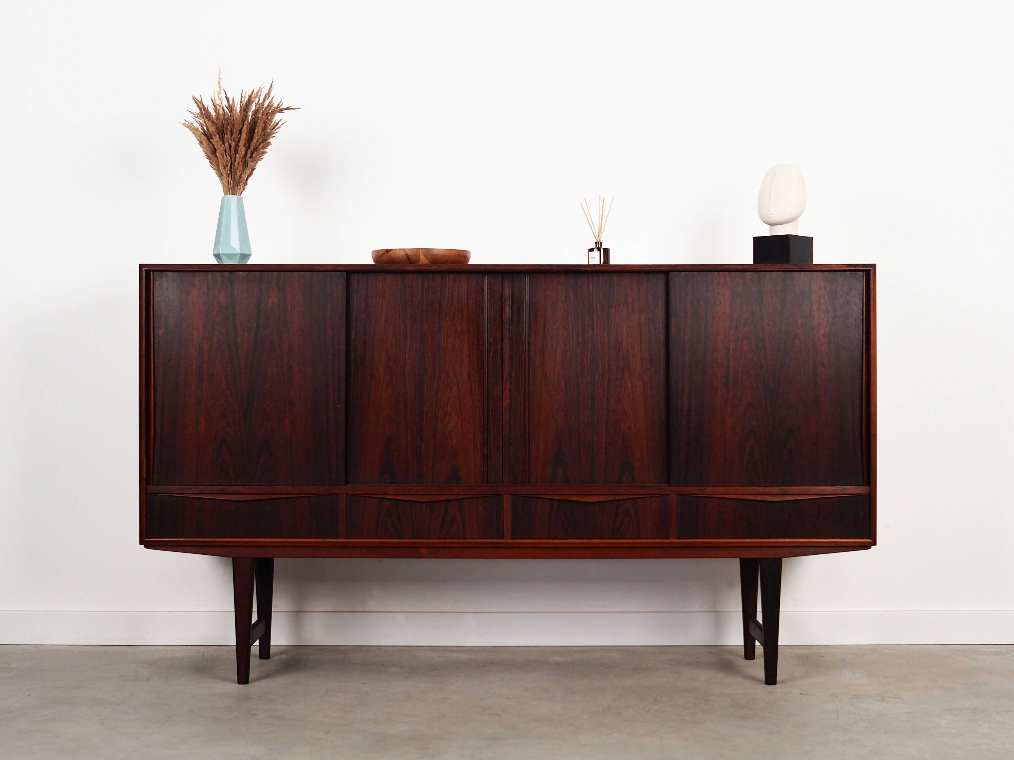 Rosewood highboard, Danish design, 1960s, designer: E.W. Bach