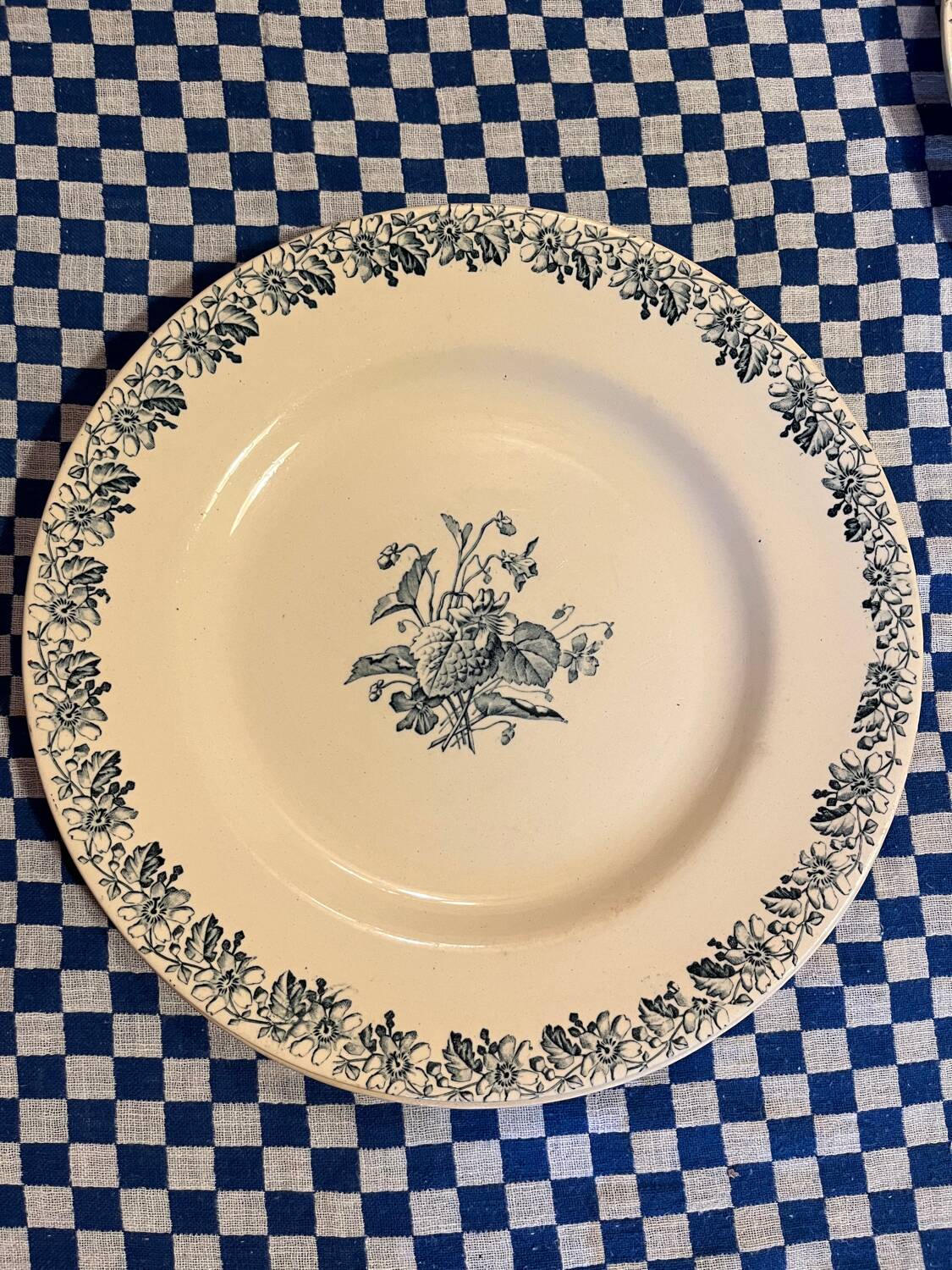 6 KG Luneville flat plates, Violettes model