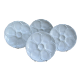 Porcelain oyster plate – set of 4