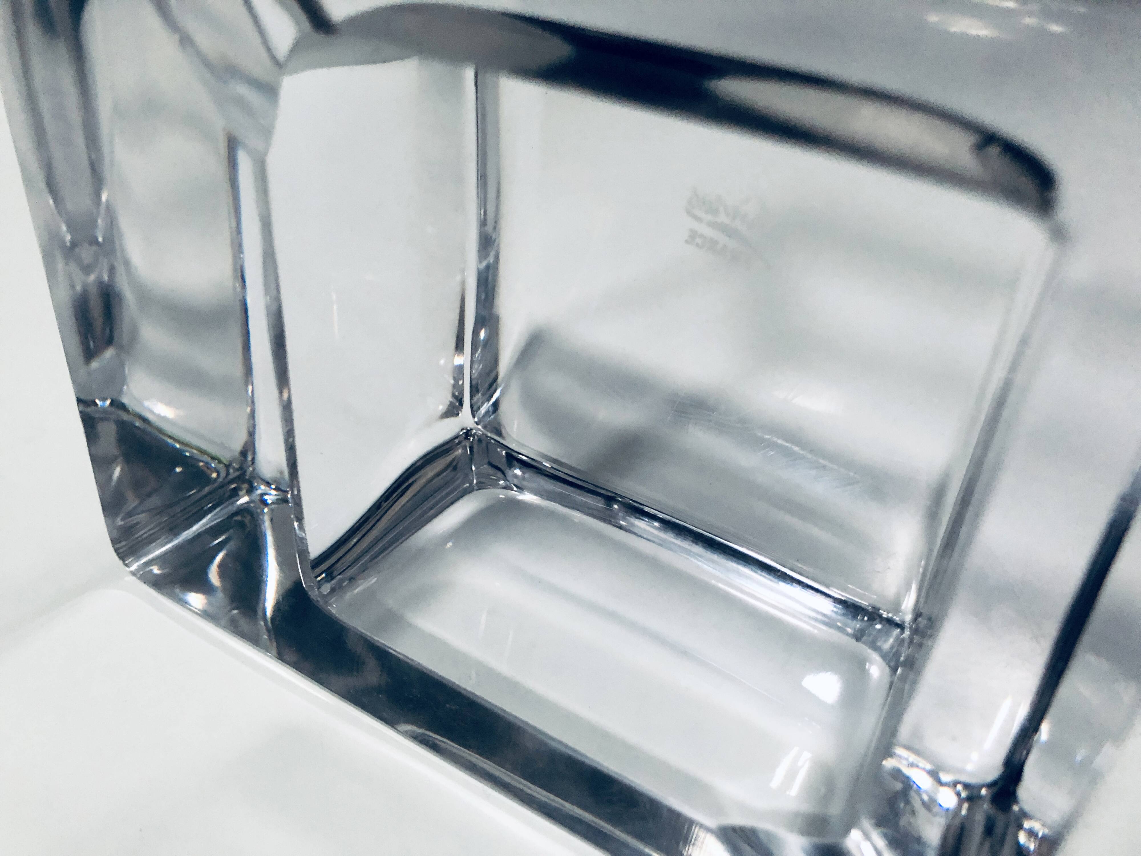 Large Vintage Ashtray • Crystal • Sèvres France • 1970