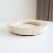 Travertine platter by Up&Up, 1970s.