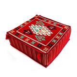 Oriental red floor couch table