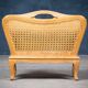 Magazine Rack in Oak and Rush, Denmark, 1960s