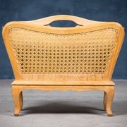 Magazine Rack in Oak and Rush, Denmark, 1960s