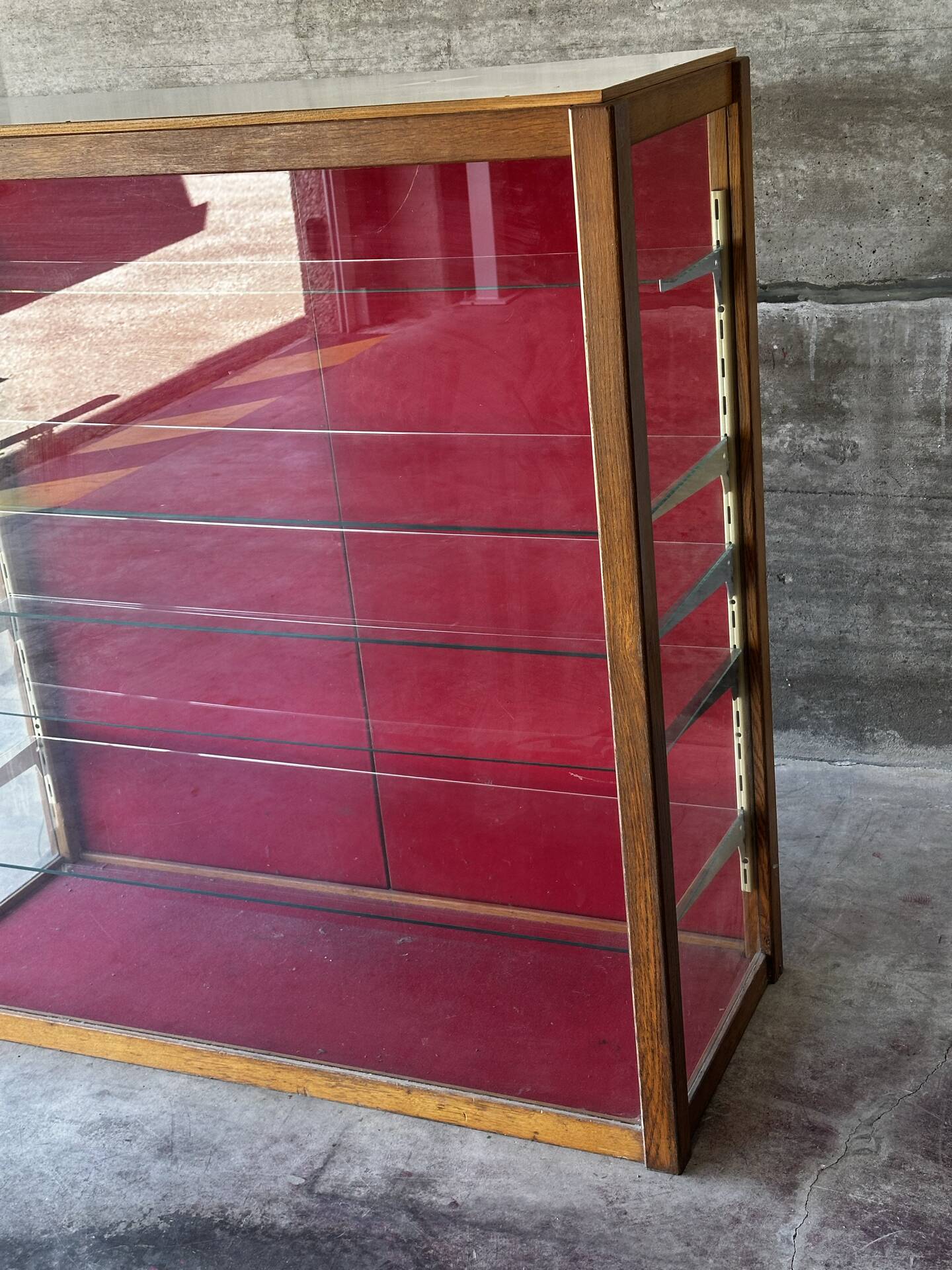 Antique shop display cabinet, 1930s