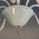 Venetian chandelier in white and colourless Murano glass, circa 1990.
