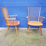 Pair of armchairs Arts and Crafts of Albert haberer ed Hermann Fleiner