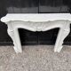 Louis XV style fireplace in Carrara marble circa 1980