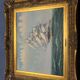 Maritime tableau 3 masts gold frame, sculpted