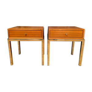 Paire de tables de chevet, - 1970