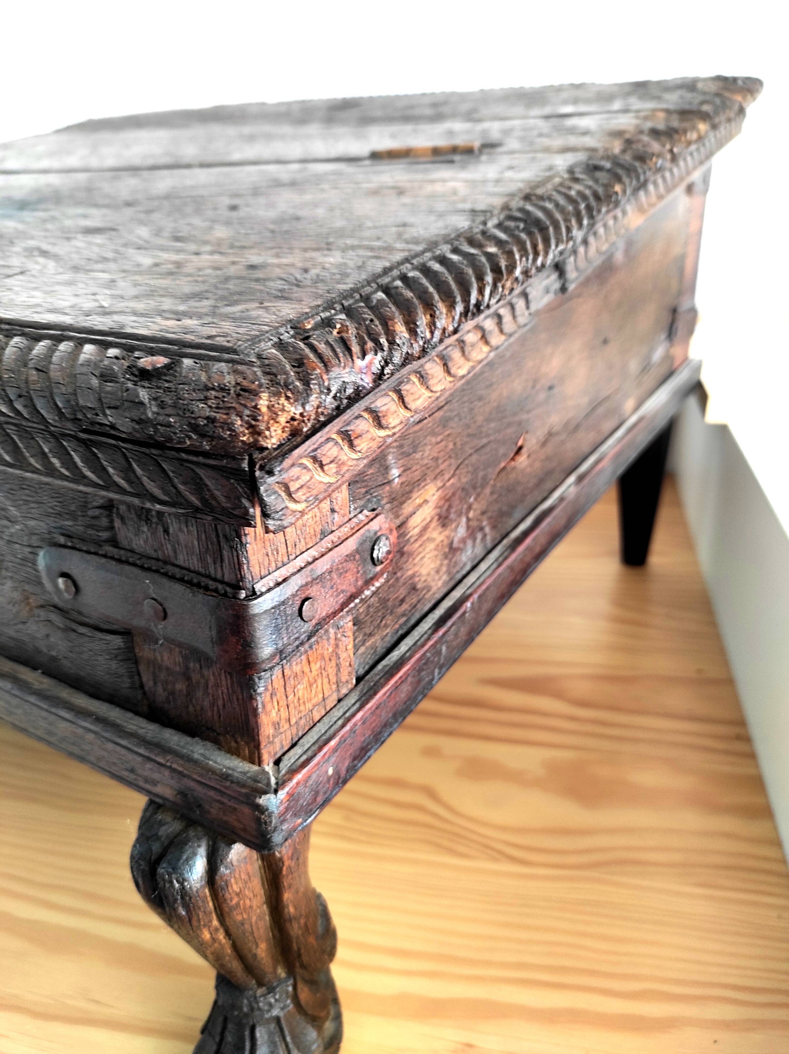 Portable Writing Office Oak XVIIIth