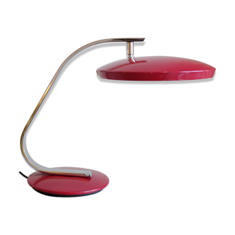 Vintage Red Desk Lamp by Fase, Spain