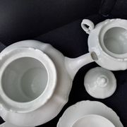 White porcelain tea service from Bavaria Heinrich H&G
