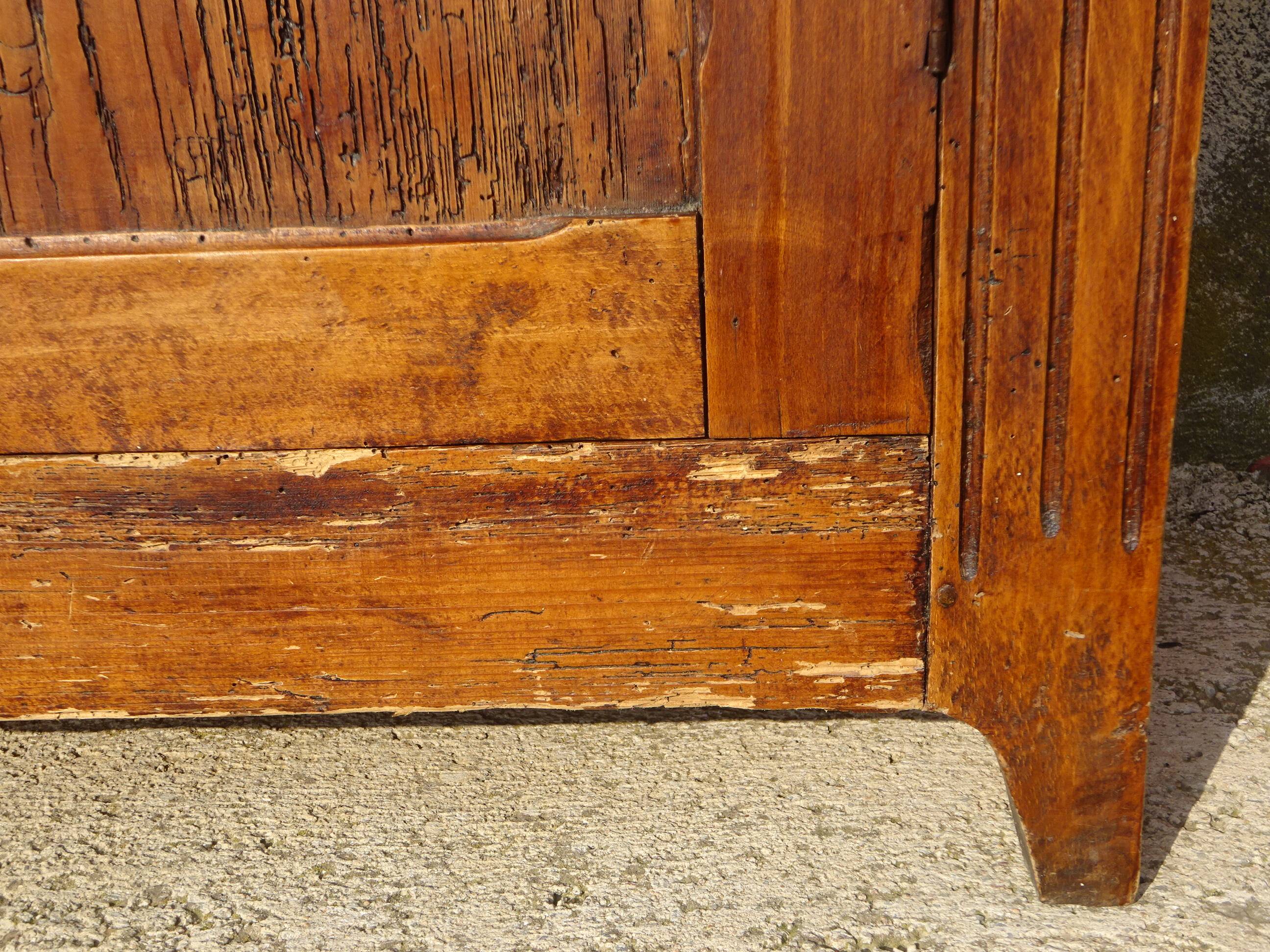 old Parisian pine sideboard