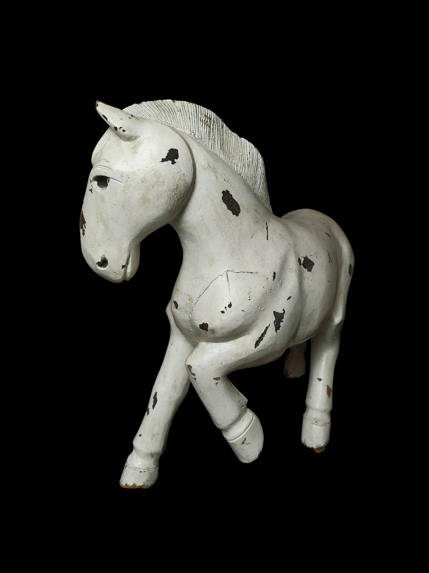 Carved wooden horse – Folk Art