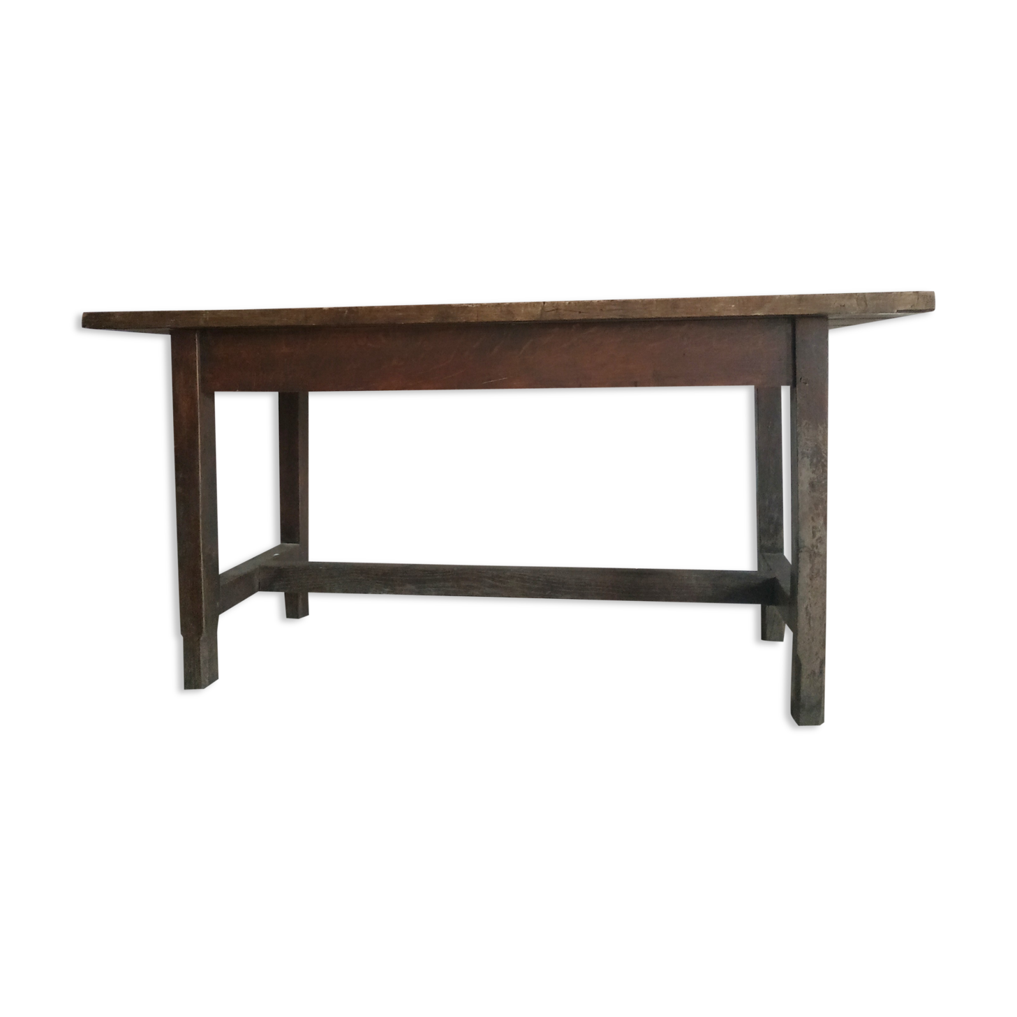 Old solid wood farm table