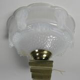 Art Deco wall lamp in opalescent glass, 1930s