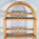 Rattan bookcase-shelves