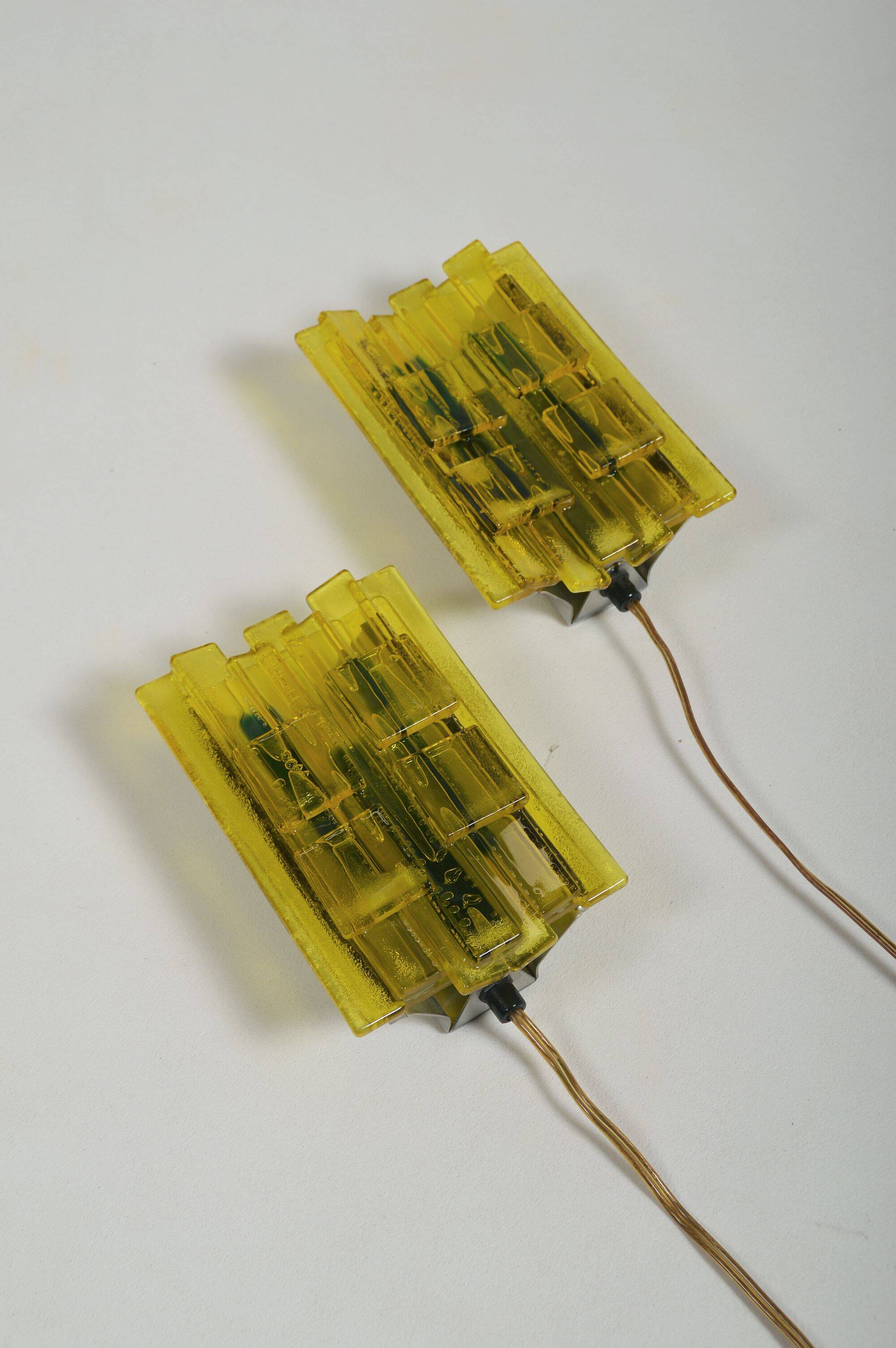 Set of Danish wall lamps no. 217 by Claus Bolby for Lyskaer Belysning, 1960