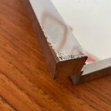 Antique rectangular tray in silver and mirror color