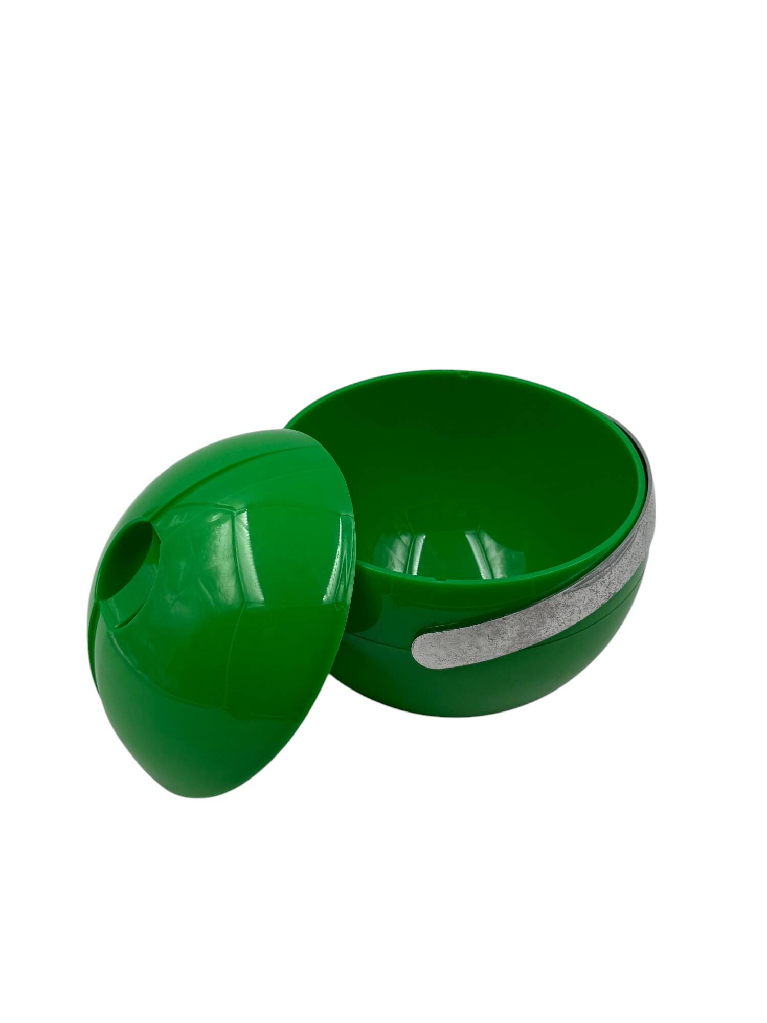 Seau à glace vert Space Age, Guzzini Italie, vers 1970