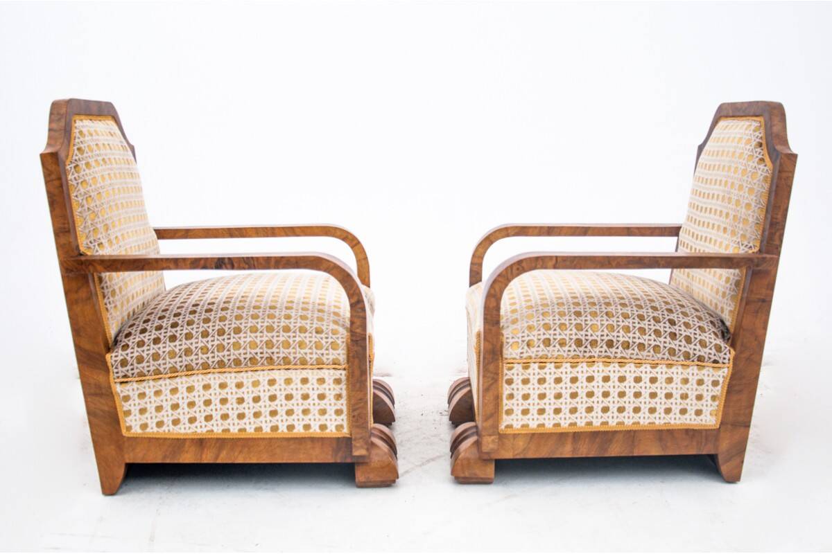 Art Deco armchairs, France, 1930s.
