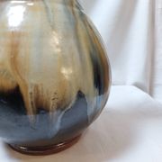 Grand vase en grès flammé de Boufflioux signé GUÉRIN - Années 30