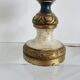 Large baroque lamp in polychrome wood, 1960s