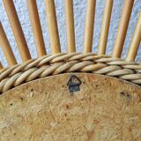 Rattan sun mirror 60 - 66x66xm