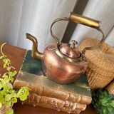 Small copper and brass teapot