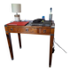 Small desk in solid wood and metal, Art Deco style