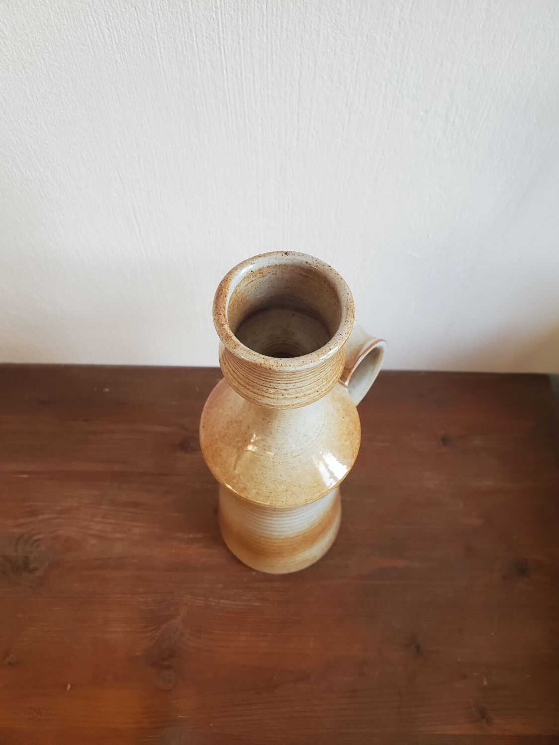 Bougeoir en grès vernis