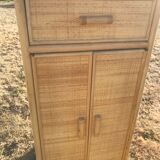 Vintage rattan shelf