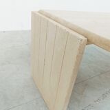 Vintage travertine coffee table, 1970s