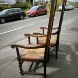 Pair of large and large armchairs from the end of the 19th century
