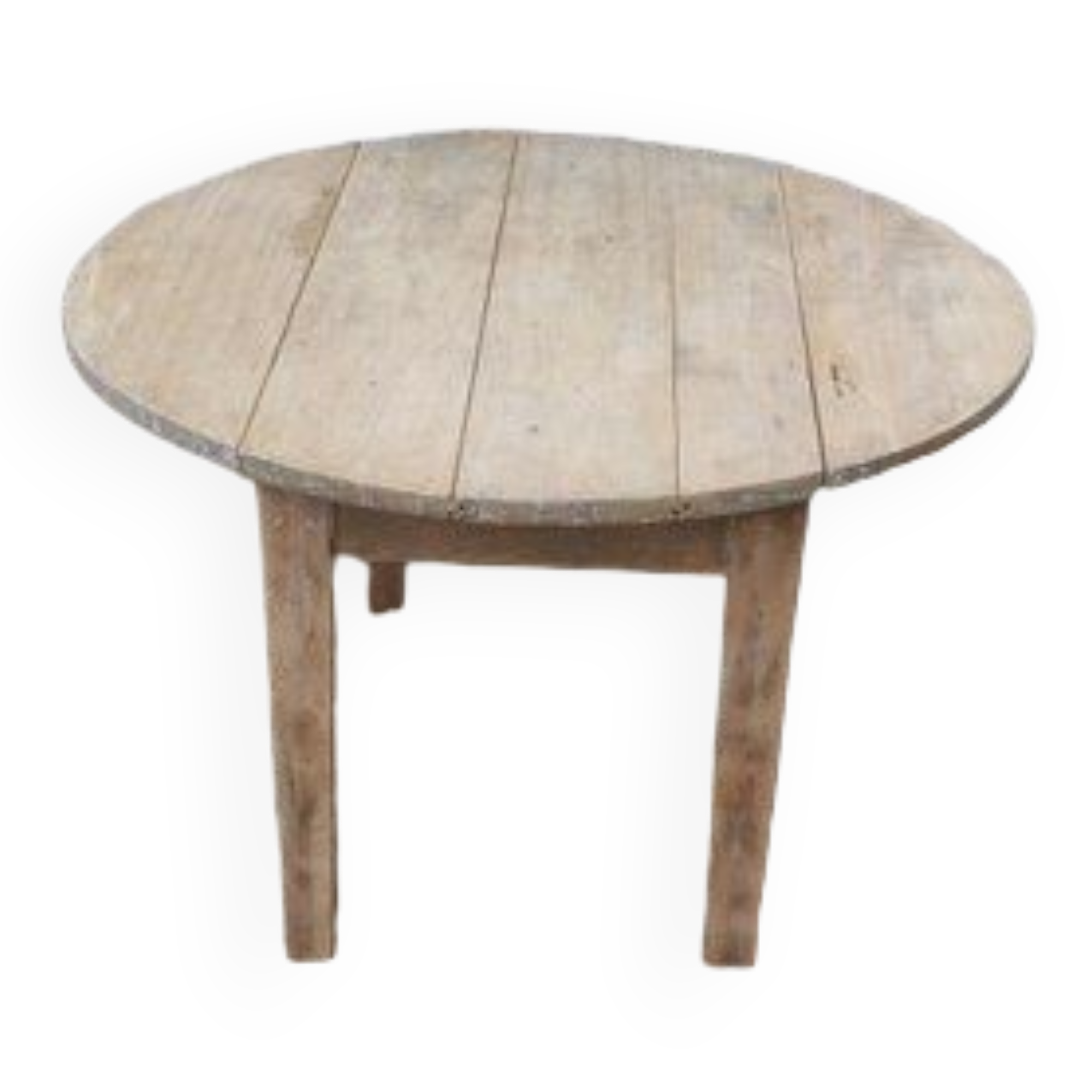 Folding round coffee table