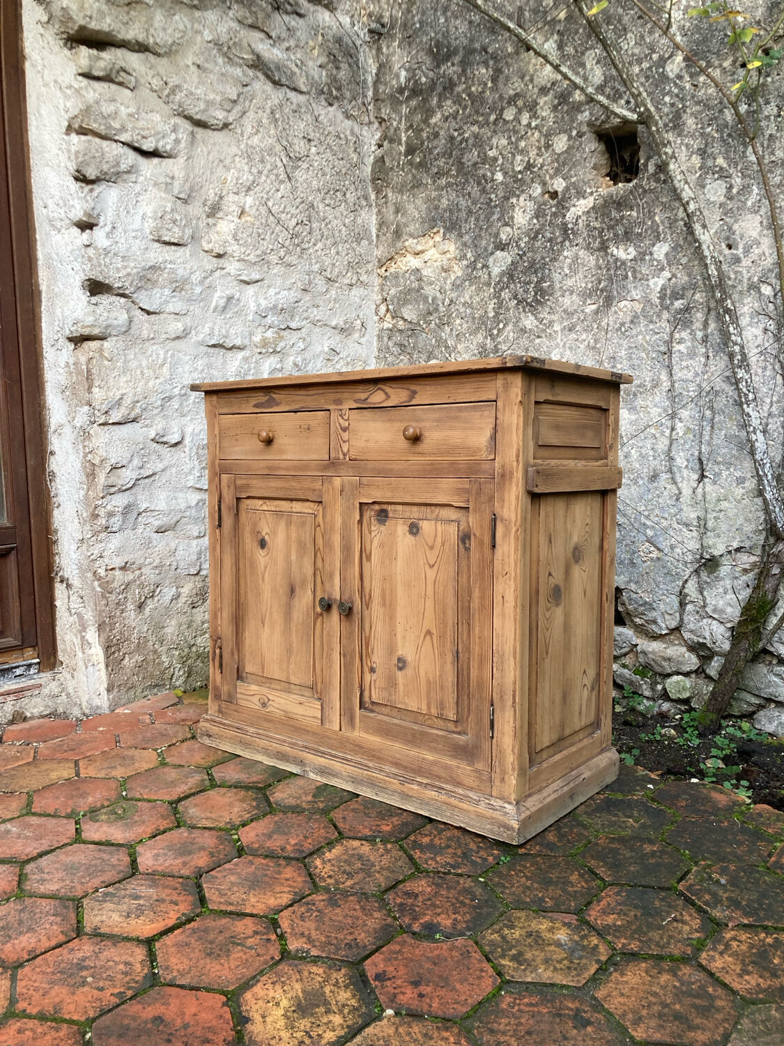 Vintage solid pine sideboard