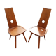 Pair of brutalist chairs