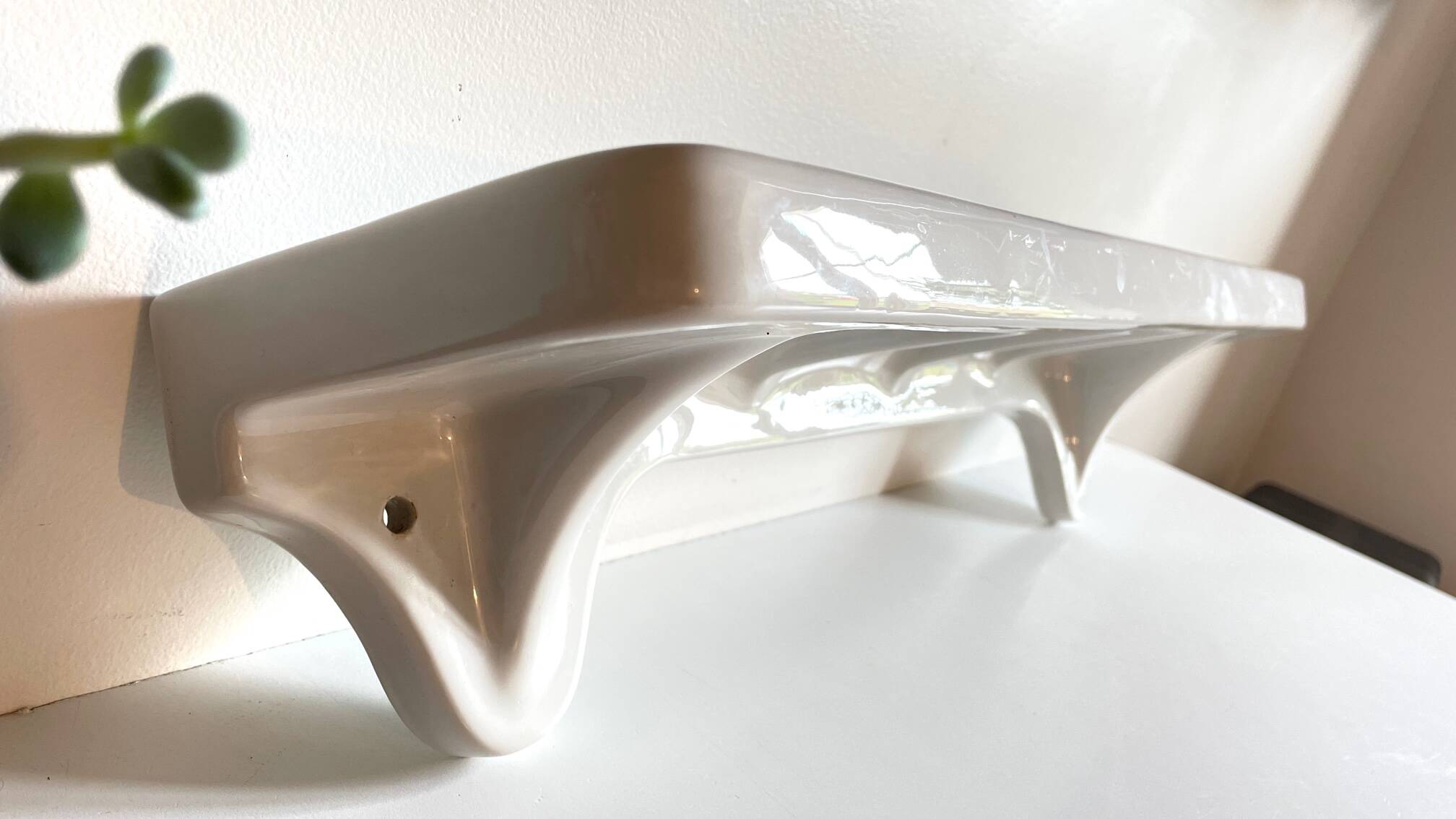 Vintage ceramic wall shelf - france