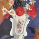 Poppies and daisies, oil on canvas, signed L Riousset.