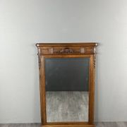 Carved wooden mirror, late 19th / early 20th century