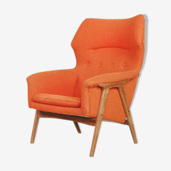 Fauteuil par Thorbjörn Afdal pour Bruksbo Nesjestranda Møbelfabrik, années 1960