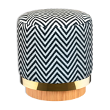 Stool zebra fabric