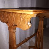 Set of 4 Gallé nesting tables with dragonfly decoration